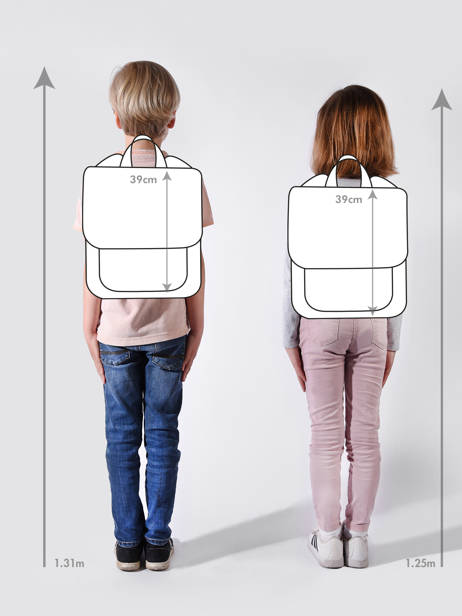 Sac à Dos 1 Compartiment Cameleon Gris actual PBBASC40 vue secondaire 1
