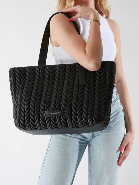 Sac Porté épaule K Kushion Polyurethane Karl lagerfeld Noir k kushion A2W30199 vue secondaire 1