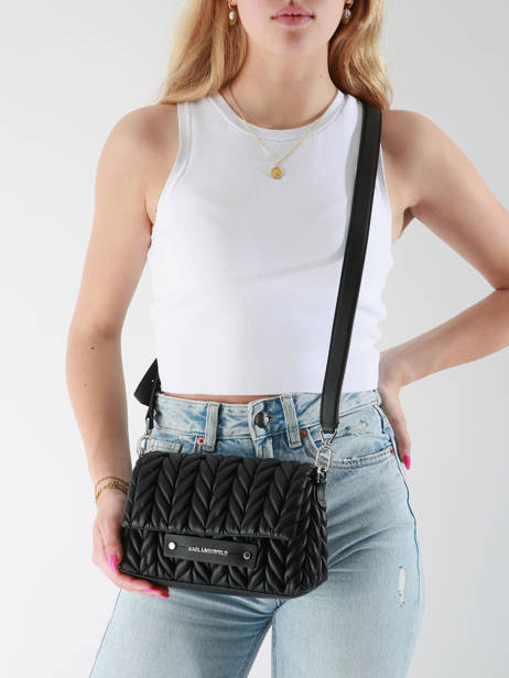 Shoulder Bag K Weave Polyurethane Karl lagerfeld Black k weave A2W30153 other view 1