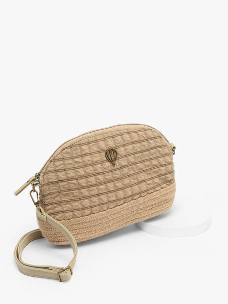 Sac Bandoulière Gaufrette Polyester Le voyage en panier Beige gaufrette PM883 vue secondaire 2