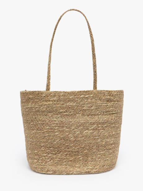 Sac Porté épaule Estival Paille Le voyage en panier Beige estival PM893 vue secondaire 3