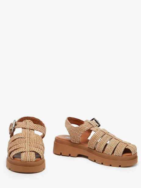 Sandales En Cuir Nuyou Beige women 37120 vue secondaire 2