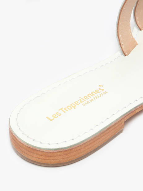 Mules Damia En Cuir Les tropeziennes Blanc women DAMIA vue secondaire 3