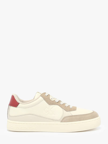 Sneakers En Cuir Calvin klein jeans Beige men 1153OLH