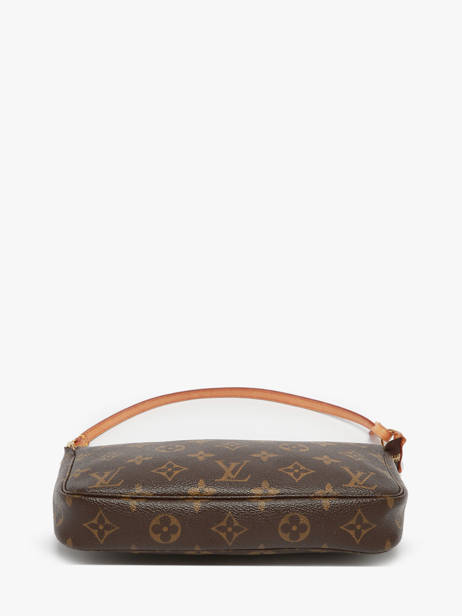 Mini-sac D'occasion Pouch Monogrammé Louis vuitton Marron second life 1363087 vue secondaire 7