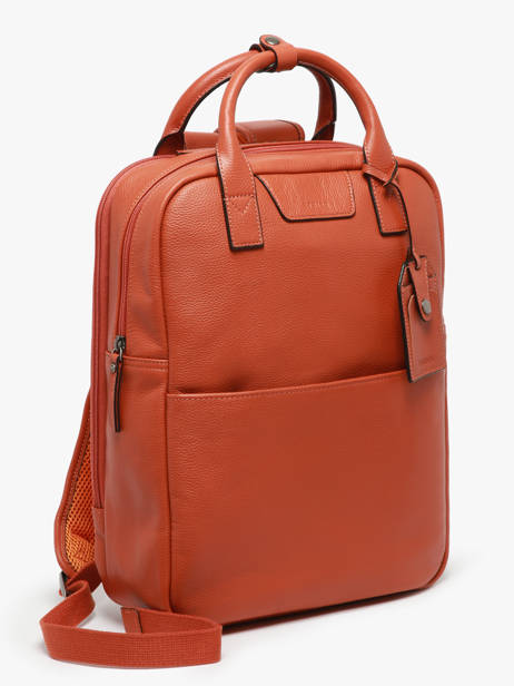 Leather Flandres Backpack Etrier Orange flandres EFLA8272 other view 2