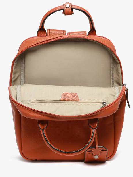 Leather Flandres Backpack Etrier Orange flandres EFLA8272 other view 3