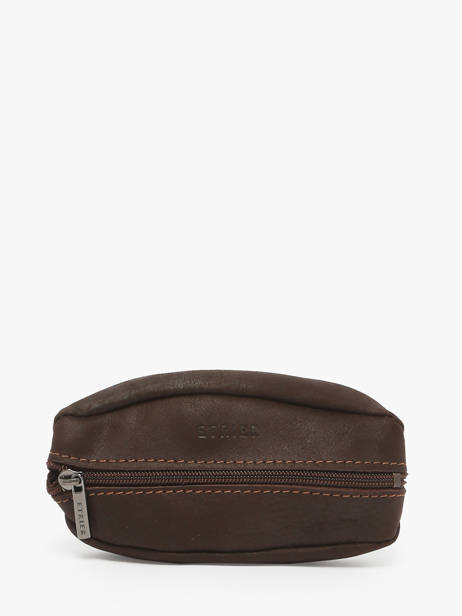 Coin Purse Oil Leather Etrier Brown oil EOIL041