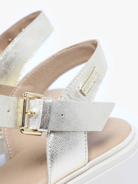 Sandals Bayla In Leather Les tropeziennes Gold accessoires BAYLA other view 2