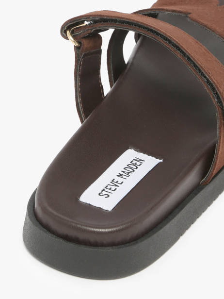 Sandales En Cuir Steve madden Marron accessoires 11003504 vue secondaire 2