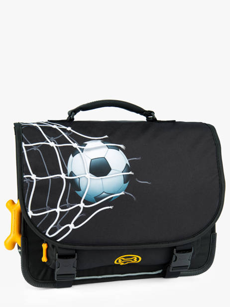 2-compartment Cedar Satchel Stones and bones Black boys B other view 2