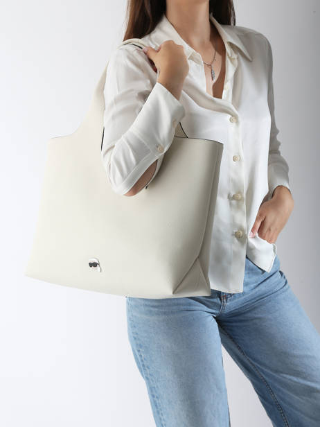 Shoulder Bag K Ikon Polyurethane Karl lagerfeld White k ikon A3W30096 other view 1