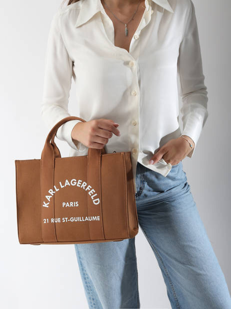 Small Tote Bag Rsg Cotton Karl lagerfeld Brown rsg A1W50010 other view 1