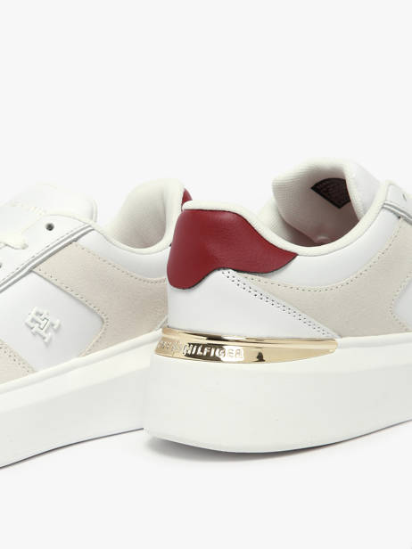 Sneakers En Cuir Tommy hilfiger Blanc women 8632YBS vue secondaire 2