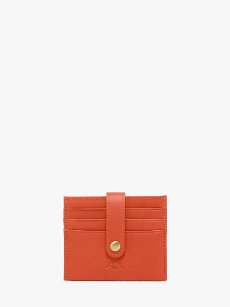 Card Holder Leather Katana Orange marina 753130B