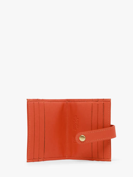Card Holder Leather Katana Orange marina 753130B other view 1