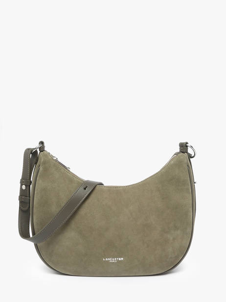 Shoulder Bag Suede Leather Lancaster Green suede 82