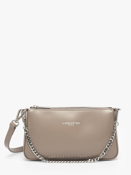 Leather Suave Baguette Bag Lancaster Gray suave even 14