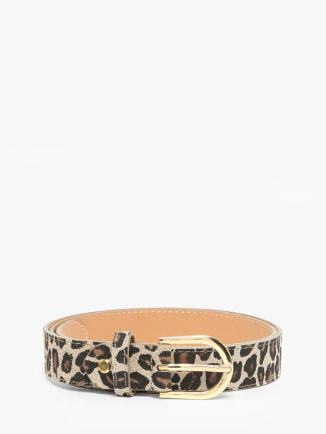 Belt Milano Beige velvet leopardo VL25067