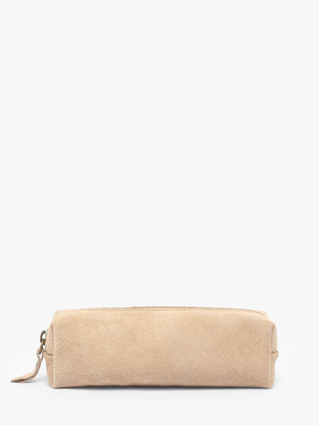 Pouch Leather Milano Beige velvet VE22116