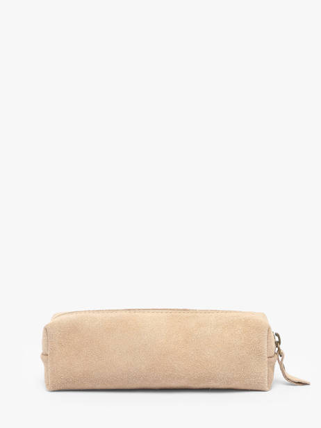 Pouch Leather Milano Beige velvet VE22116 other view 2
