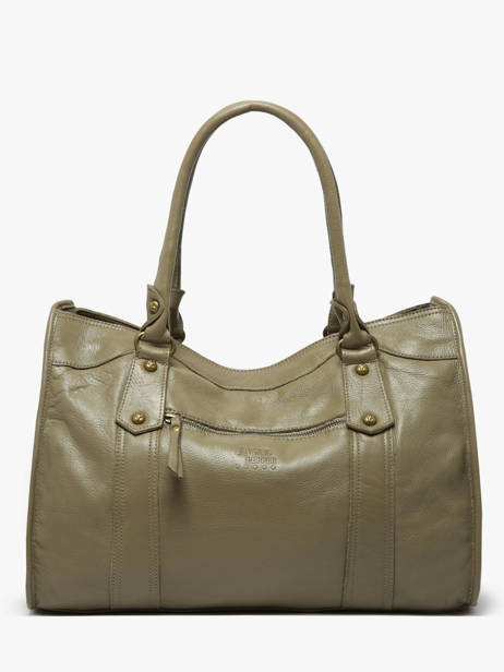 Sac Shopping  Cow Cuir Basilic pepper Vert cow BCOW31