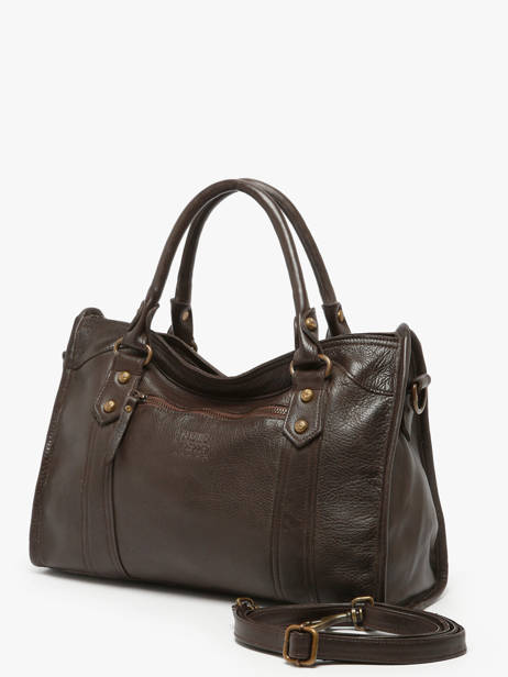 Top Handle Cow Leather Basilic pepper Brown cow BCOW22 other view 2