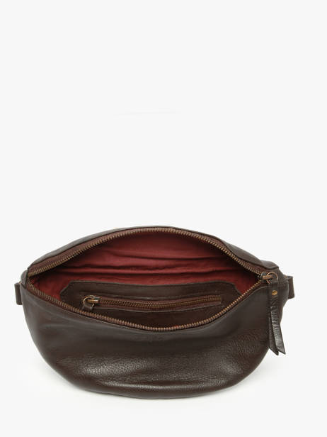 Sac Banane Cow Cuir Basilic pepper Marron cow BCOW55 vue secondaire 2