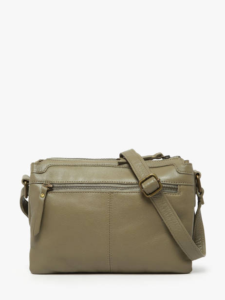 Shoulder Bag Cow Leather Basilic pepper Green cow BCOW83 other view 4