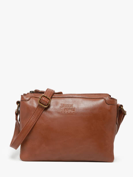 Shoulder Bag Cow Leather Basilic pepper Brown cow BCOW83