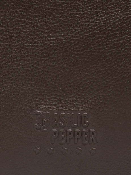 Coin Purse Cow Leather Basilic pepper Brown cow BCOW99 other view 3