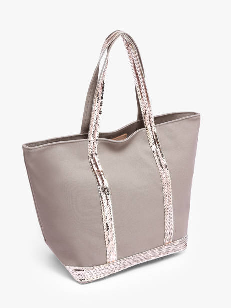 Satchel Cabas Cotton Vanessa bruno Gray cabas 1V40378 other view 2