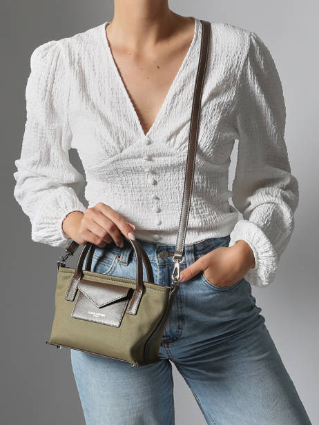 Shoulder Bag Canvas Kba Lancaster Green canvas kba 49 other view 1