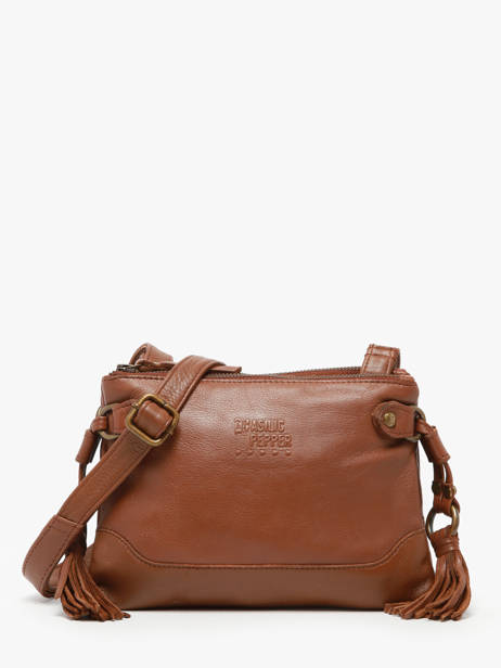 Sac Bandoulière Cow Cuir Basilic pepper Marron cow BCOW82