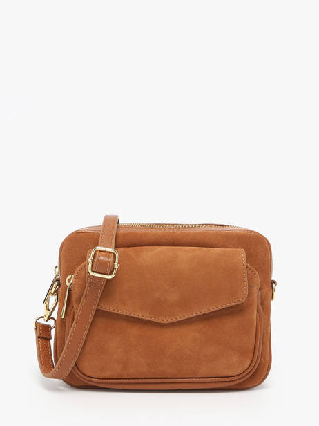 Shoulder Bag Velvet Caviar Leather Milano Brown velvet caviar VC25067