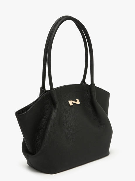 Leather Galatée Shoulder Bag Nathan baume Black nymphea 3 other view 2