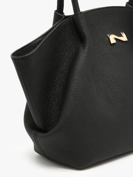 Leather Galatée Shoulder Bag Nathan baume Black nymphea 3 other view 3