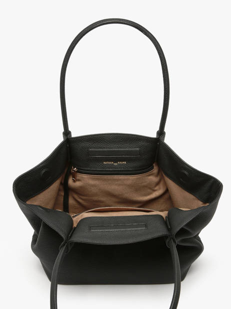 Leather Galatée Shoulder Bag Nathan baume Black nymphea 3 other view 4