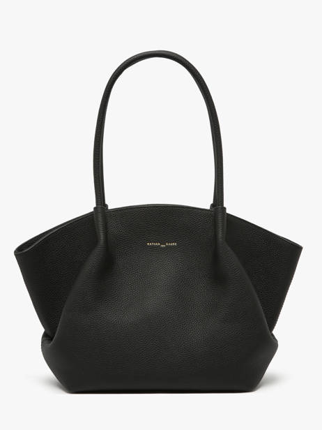 Leather Galatée Shoulder Bag Nathan baume Black nymphea 3 other view 5