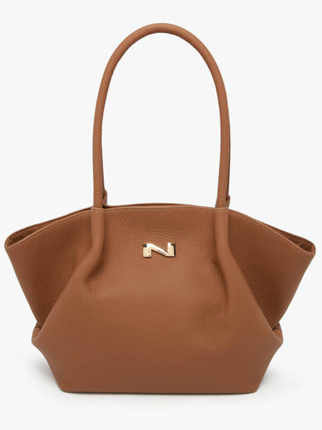 Leather Galatée Shoulder Bag Nathan baume Brown nymphea 3