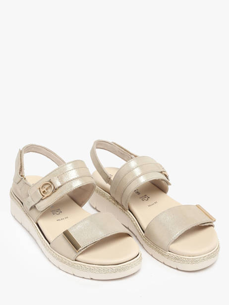 Sandals In Leather Tamaris Beige accessoires 44 other view 1