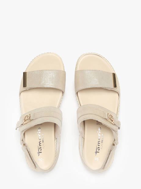 Sandals In Leather Tamaris Beige accessoires 44 other view 3