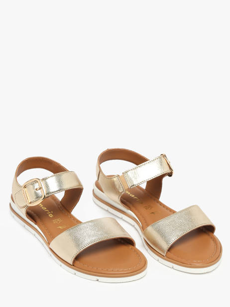 Sandals In Leather Tamaris Gold accessoires 44 other view 1