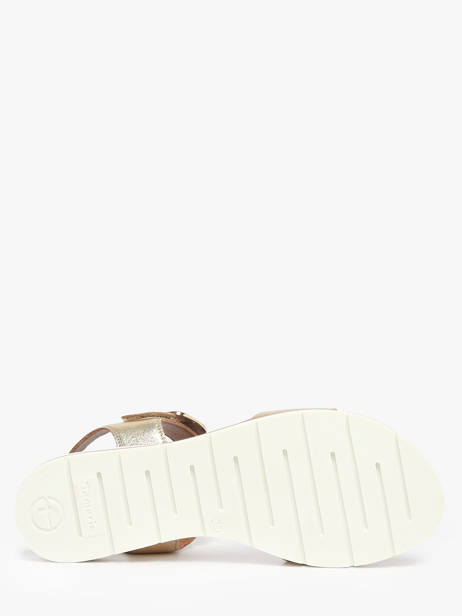 Sandals In Leather Tamaris Gold accessoires 44 other view 4