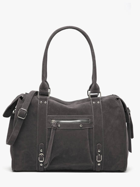Shoulder Bag Velvet Miniprix Gray velvet F7509
