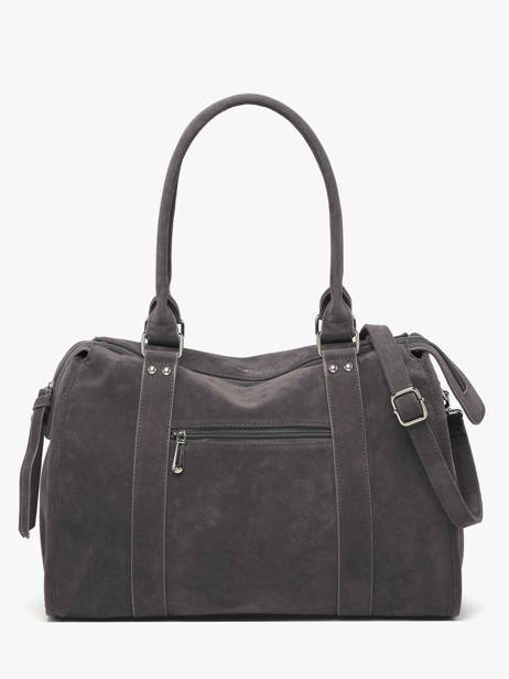 Shoulder Bag Velvet Miniprix Gray velvet F7509 other view 3