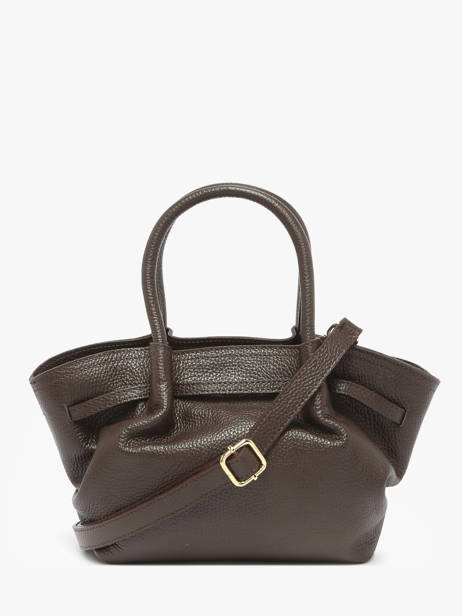 Handbag Caviar Leather Milano Brown caviar CA25063 other view 4