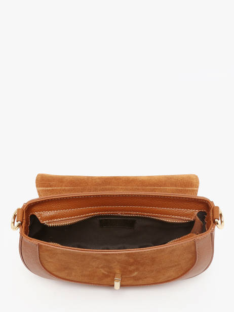 Sac Bandoulière Velvet Caviar Cuir Milano Orange velvet caviar VC25069 vue secondaire 3