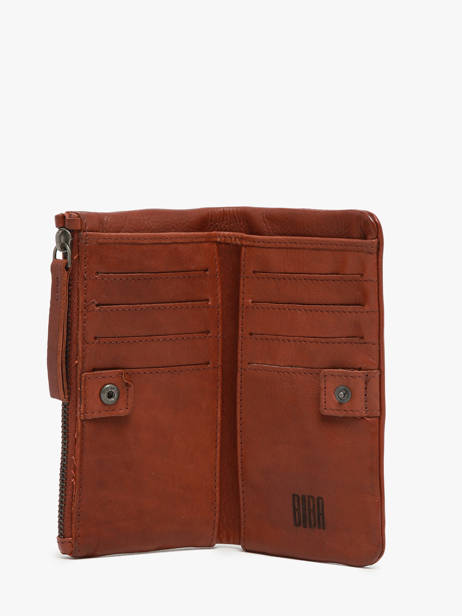 Wallet Leather Biba Brown heritage DON4L other view 1