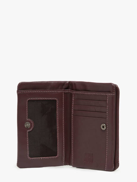 Portefeuille Cuir Biba Rouge wallet SFM4L vue secondaire 1
